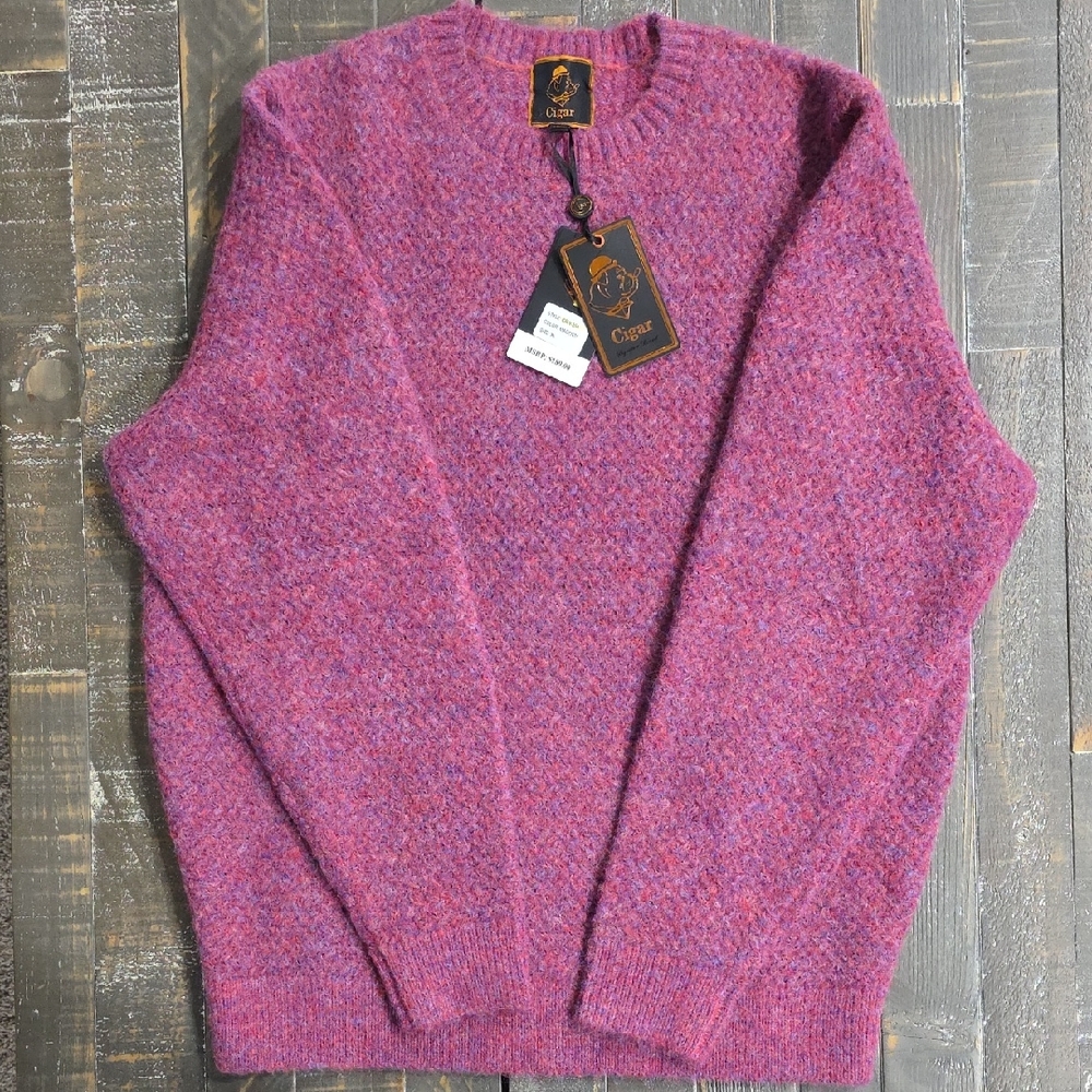 Classic Crewneck Sweater in Rich Purple